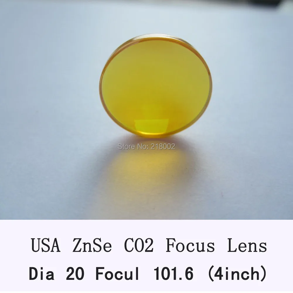 Фокусная линза CVD ZnSe США 20 мм диаметр 100 фокусное расстояние для CO2 лазерной