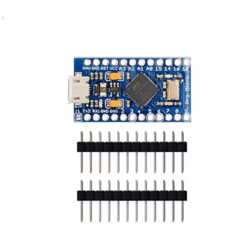 Макетная плата MCU Pro Micro для Arduino самостоятельное обновление USB Atmega32U4 5 В/16 м |