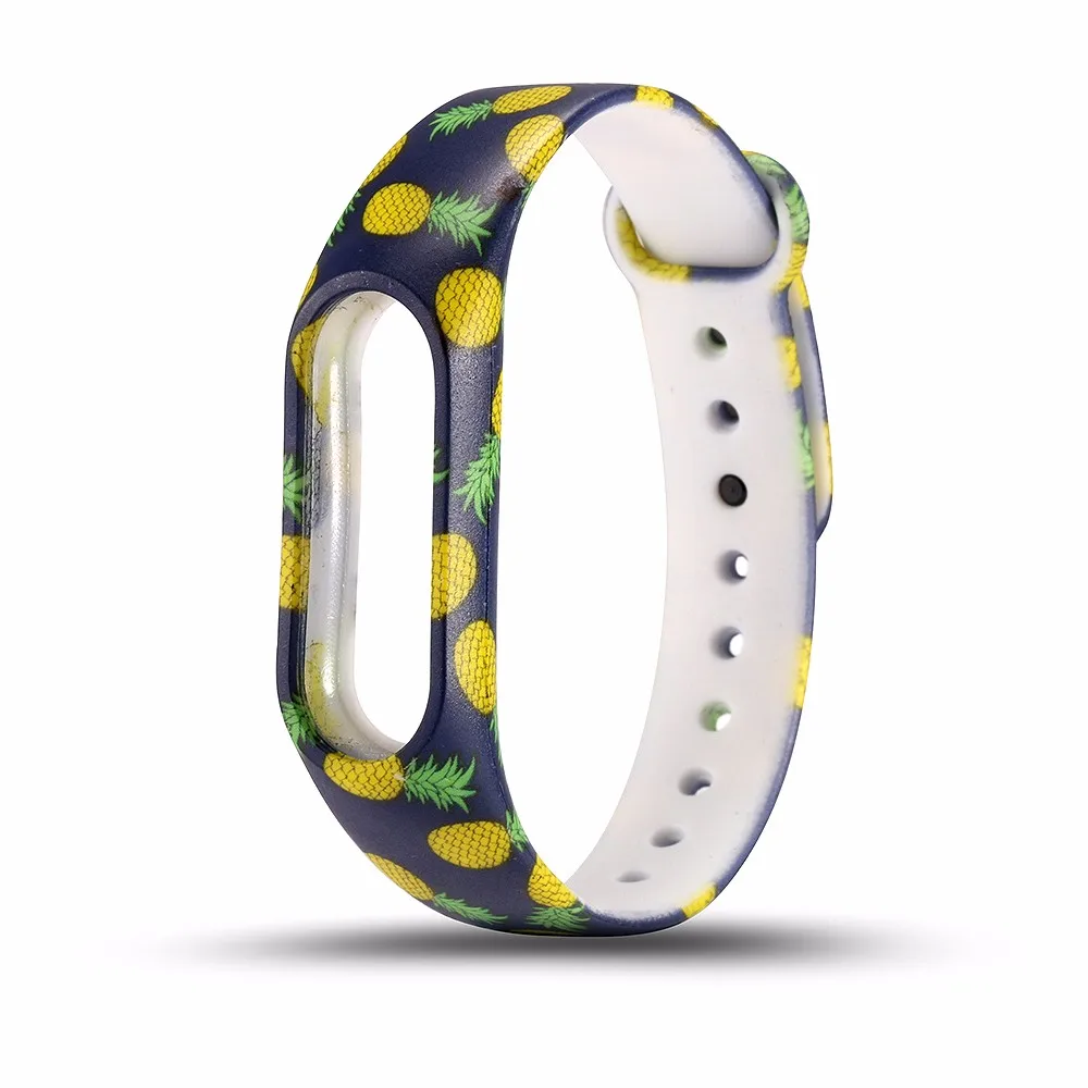 Камуфляжный ремешок BUMVOR для Xiaomi Miband 2 сменный с леопардовым принтом силиконовый
