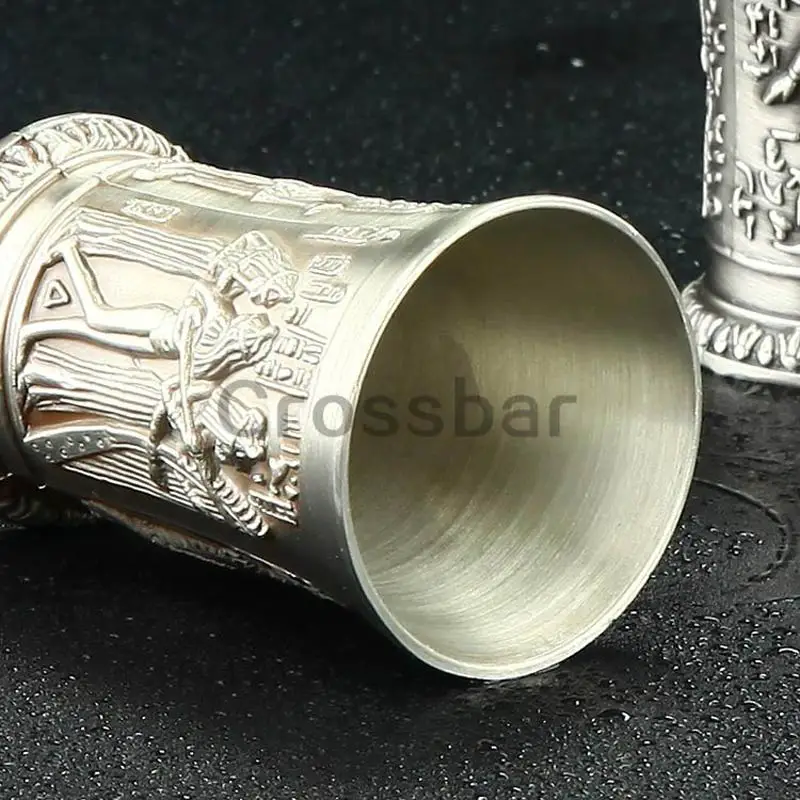 Новинка высококачественный металлический коктейльный стакан цвета шампанского