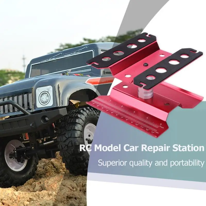 1/8 1/10 радиоуправляемые автомобили металлическая ремонтная станция Рабочая стойка Монтажная платформа для радиоуправляемых рок-гусеничных альпинистских автомобилей модели деталей аксессуары