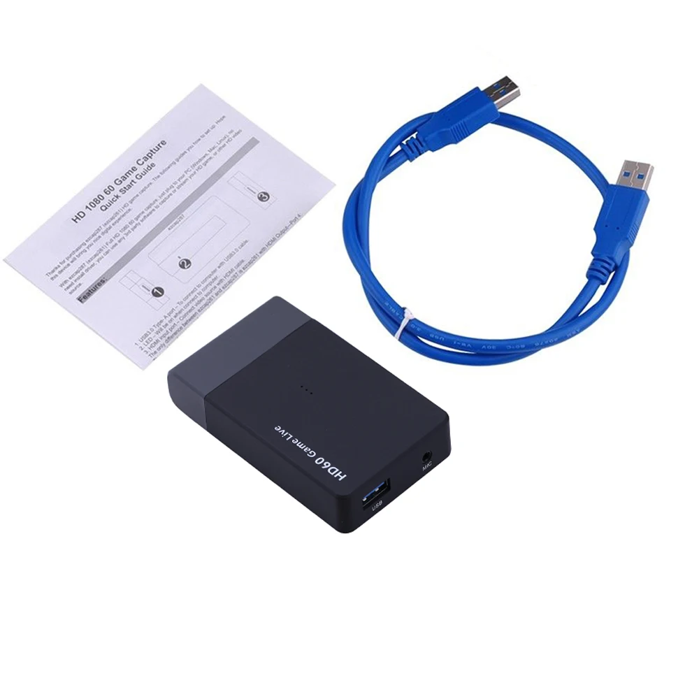 Ezcap261M HDMI в + конвертер для микрофона USB3.0 Windows MAC Linux работа игрового оборудования