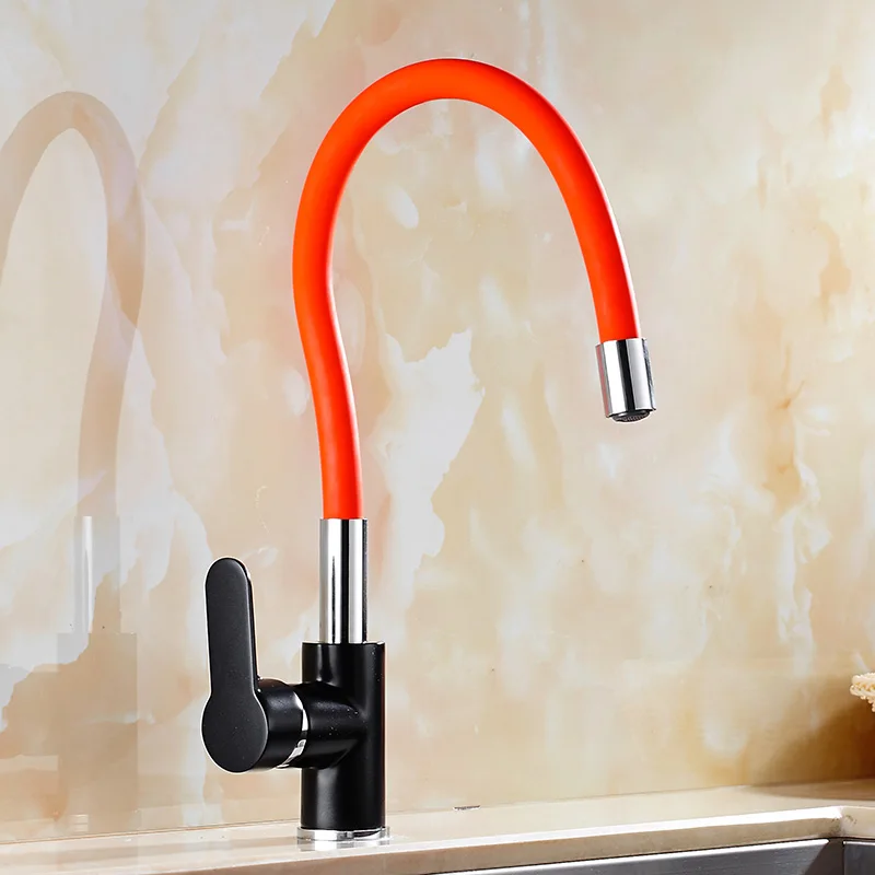 Евро Ретро масло втирают Черный Бронзовый поворотный Одиночная ручка ванная