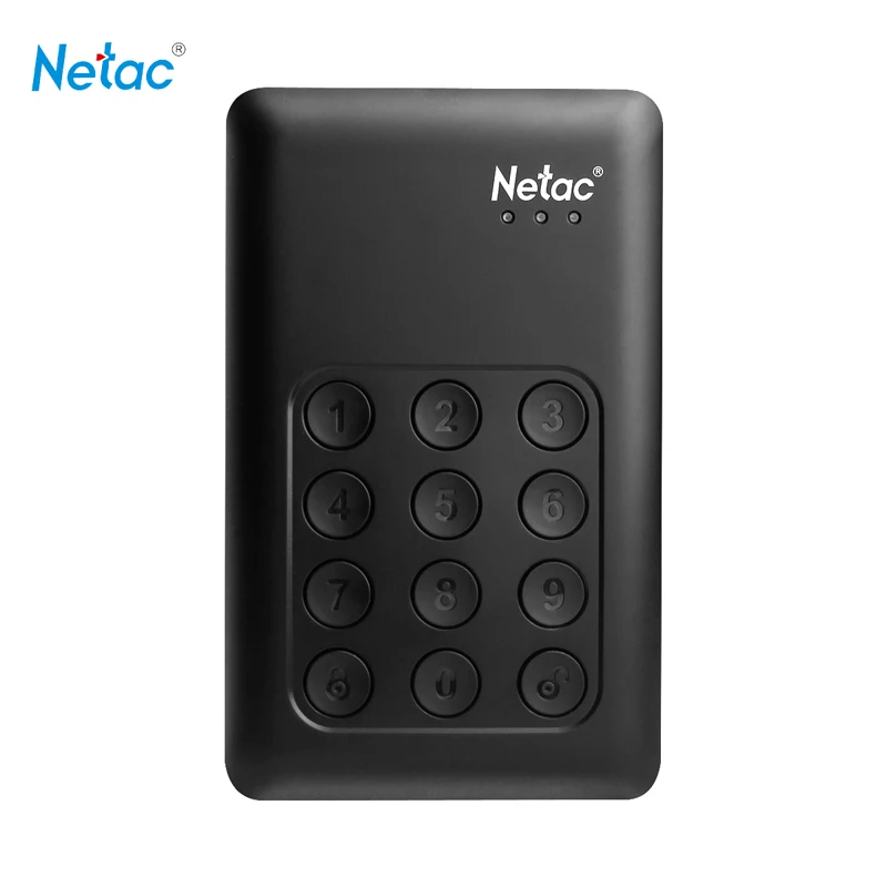 Netac K390 USB3.0 Внешний Жесткий Диск 500 ГБ 1 ТБ 2 Блокировка Клавиатуры HDD AES 256-битное