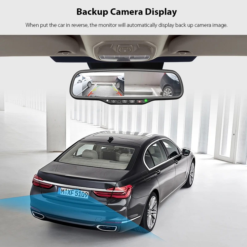 Зеркало заднего вида 4 3 дюйма для Chevrolet Buick GMC и Cadillac Jeep Audi|mirror monitor|rear view mirror monitorrear |