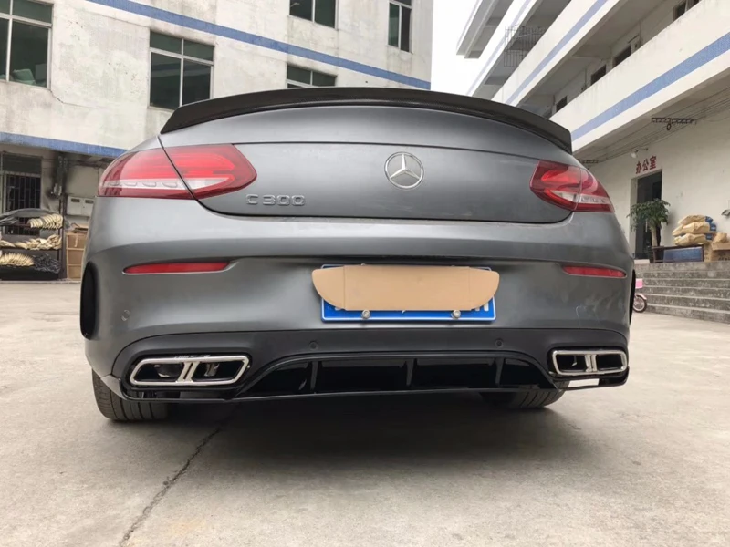 Для Mercedes C Class W205 спойлер из углеродного волокна спойлер заднего багажника, крыла C200 C250 C300 C180 C350 Coupe-UP(только купе