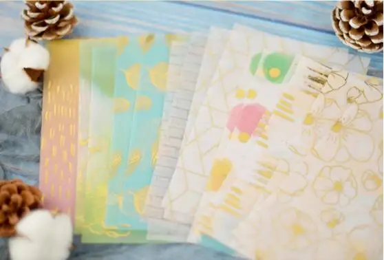 Романтическая фольгированная карточная бумага 32 листа искусственная для