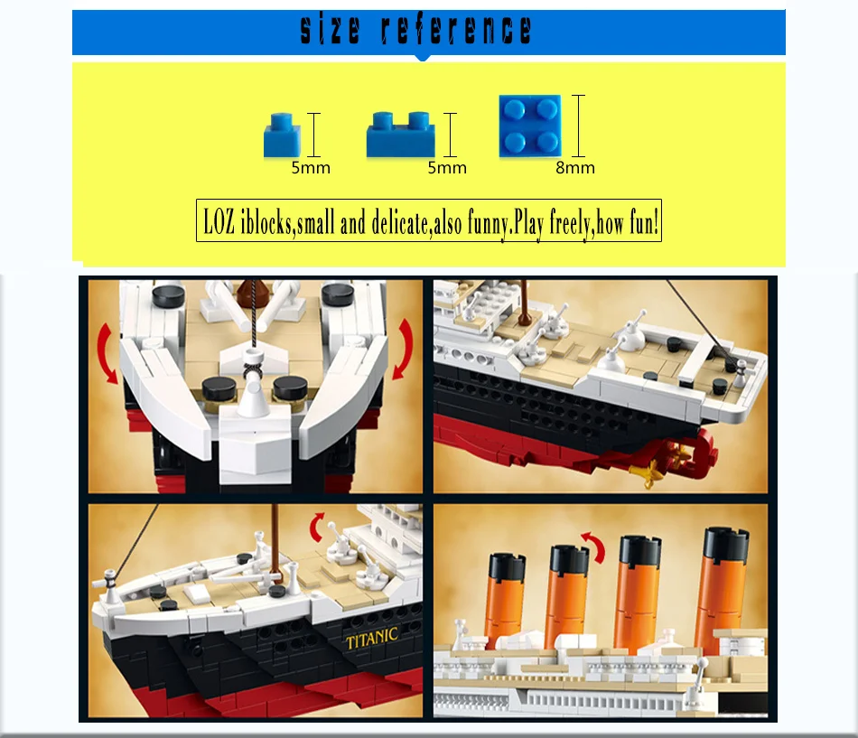 1021 шт 0577 игрушечный Круизный корабль RMS титановая Лодка 3D модель строительные блоки совместимы с большинством брендовых игрушек и хобби