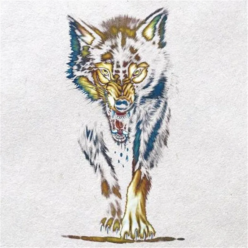 Модные нашивки с животными цветами одежда сделай сам волк 3d наклейки