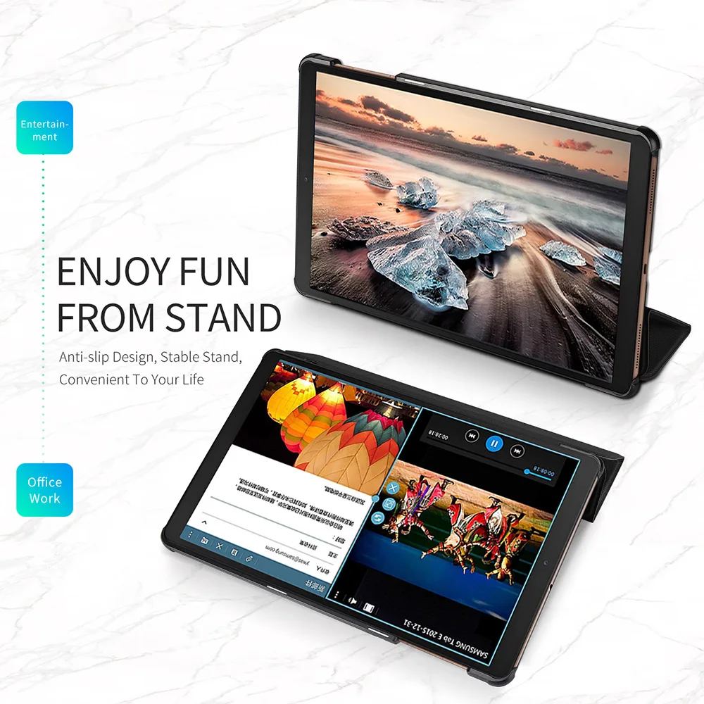 DUX DUCIS кожаный смарт чехол для Samsung Galaxy TAB A 8 0 2019 откидной Магнитный 10 1 A2 5 2018|Чехлы