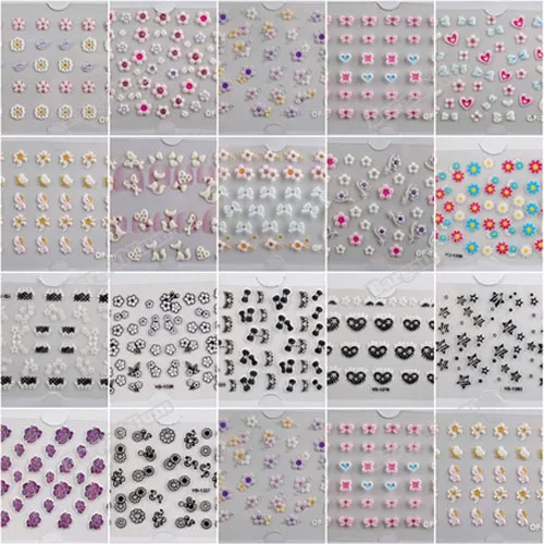 bargainium Helpful! Sparkling 3D Nail Art Sticker Decal Flower Makeup Tips Hottest! | Красота и здоровье