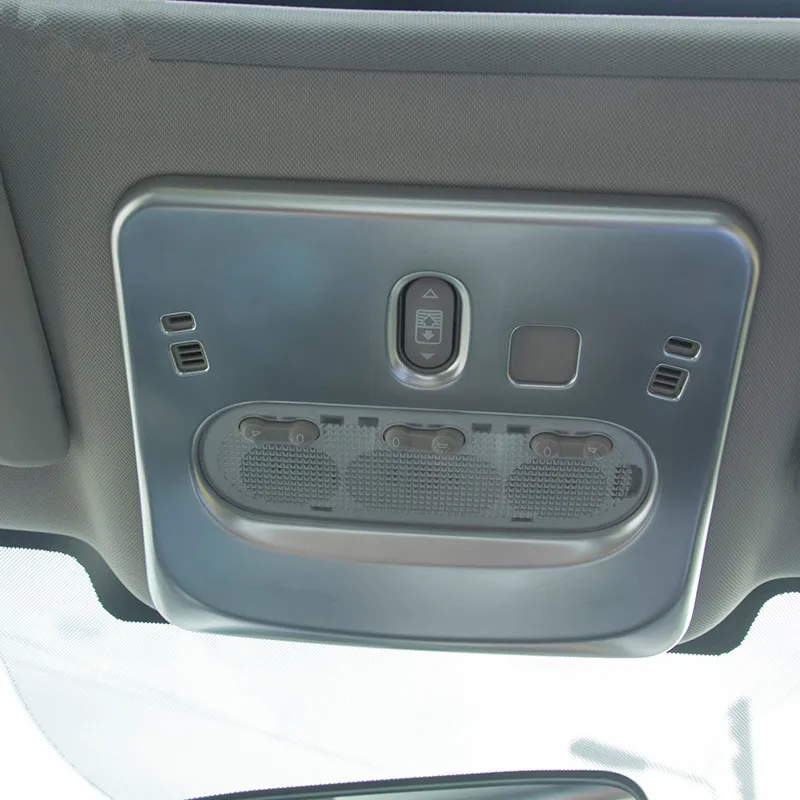 

WELKINRY car auto cover styling for Nissan Qashqai 2014 2015 2016 2017 ABS chrome roof top reading lamp light moulding trim
