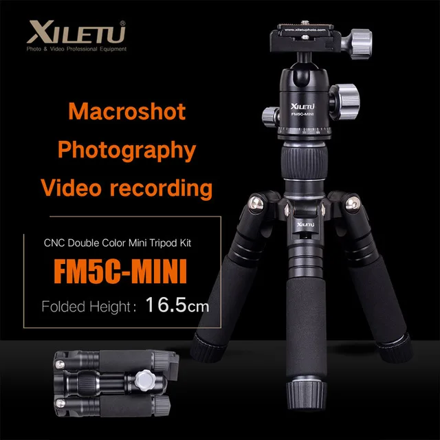 Алюминиевый штатив и шаровая Головка для настольного типа XILETU FM5C MINI цифровых