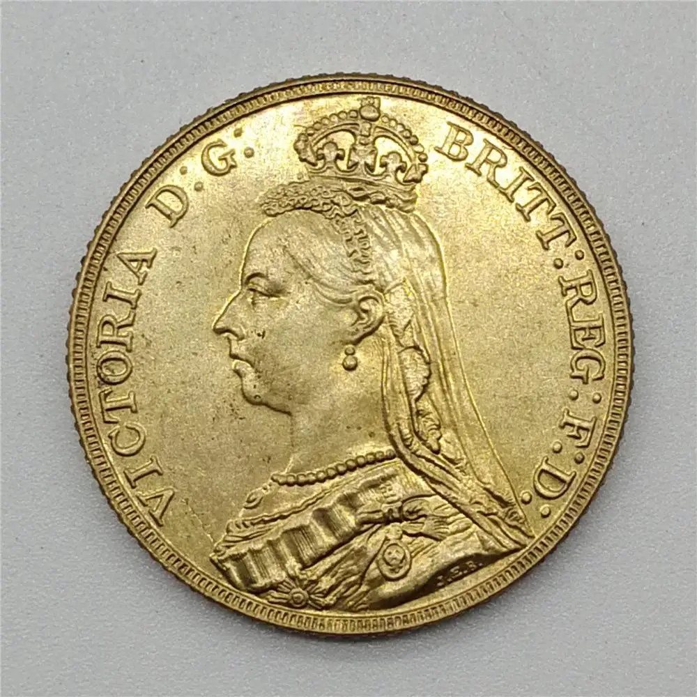 Коллекция 1888 года королевская монета королевы Виктории с покрытием из