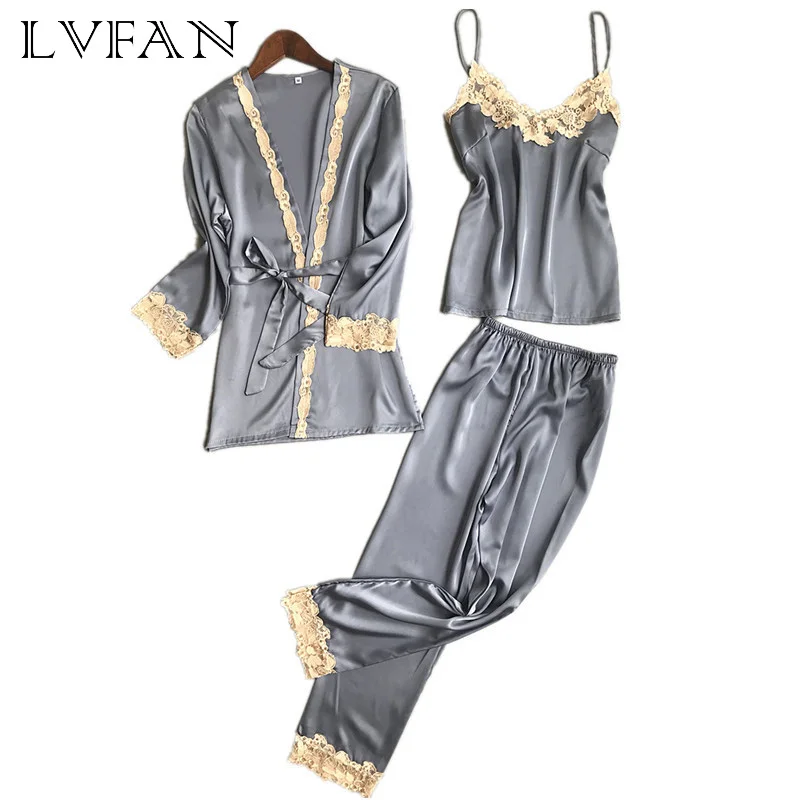 Комплект пижамный Женский, кружевной, 5 цветов, M L XL XXL, 2 шт/комплект