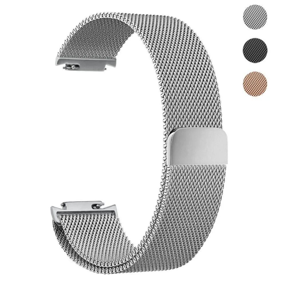 Лучший Миланский ремешок для часов Asus Zenwatch 3 с магнитной присоской, сменный Браслет, аксессуары для часов, черный/серебристый/золотистый