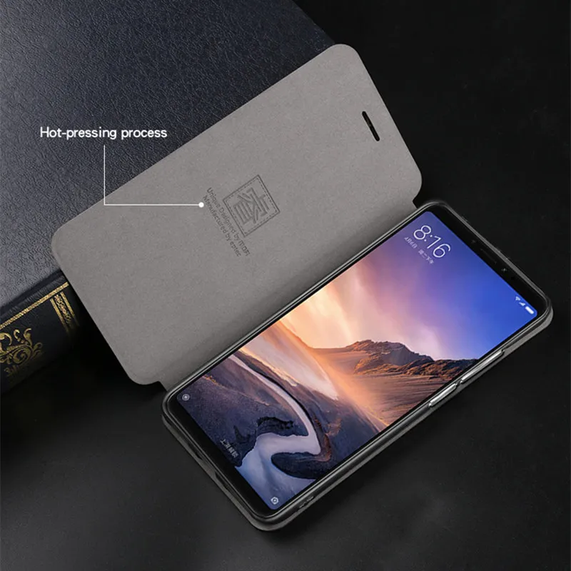 MOFi из искусственной кожи чехол для Xiaomi mi макс 3 крышка 6 9 дюймов с откидной