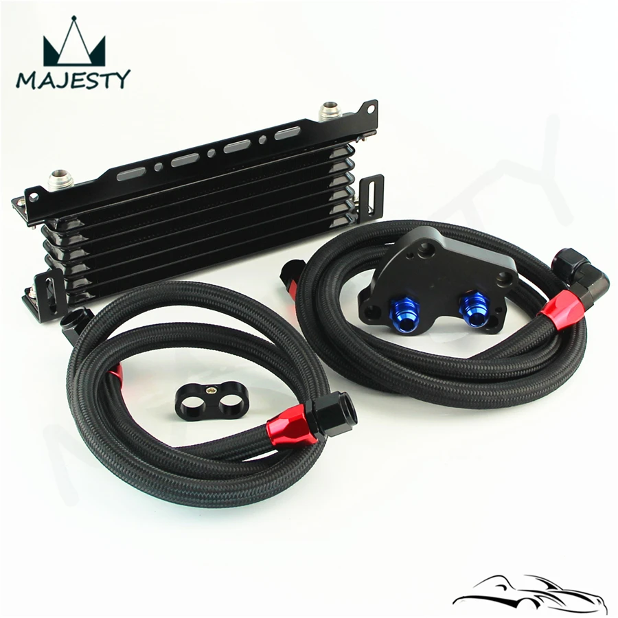Подходит для B MW Mini Cooper S R53 7 рядный масляный охладитель w/кронштейн + фильтр