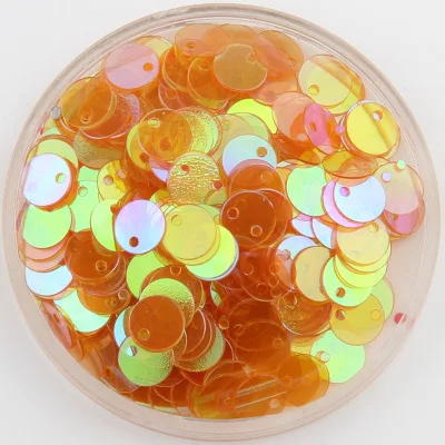 Trans Orange Issequins 600 шт 6 мм круглые Блестки DIY Швейные аксессуары Lentejuelas Para Manualidades ПВХ блестки для платья - Цвет: Trans Orange
