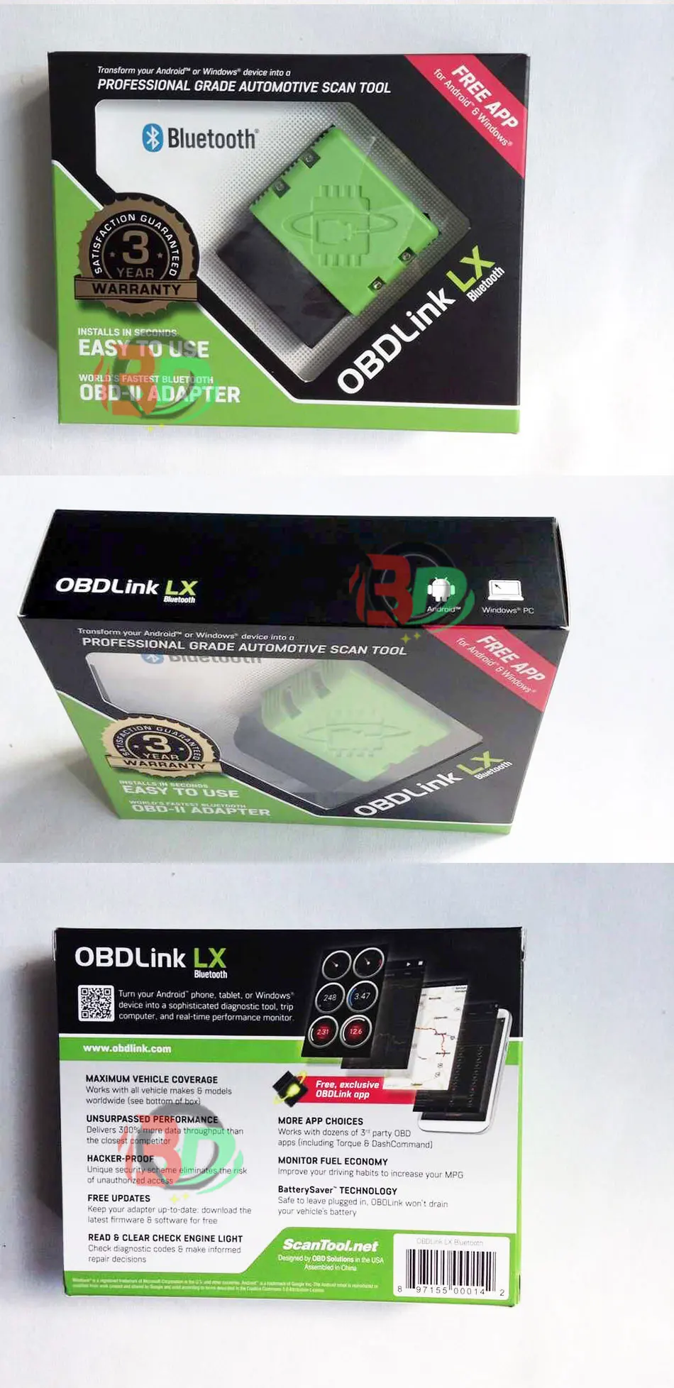 OBDLink LX Bluetooth сканер инструмент работает с android телефон windows pc obd2 Удлинительный кабель с быстрой доставкой