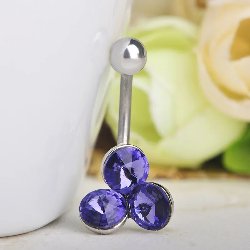 Madrry Новое поступление сексуальные Кристальные висячие кольца с пуговицами для