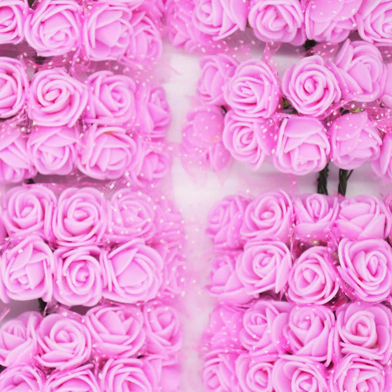 144pcs dark pink 1 шт. моделирующий пенополистирол пенопласт МИШКА белый шар для рукоделия Рождественская вечеринка украшения подарки на день рождения - Цвет: 144pcs dark pink