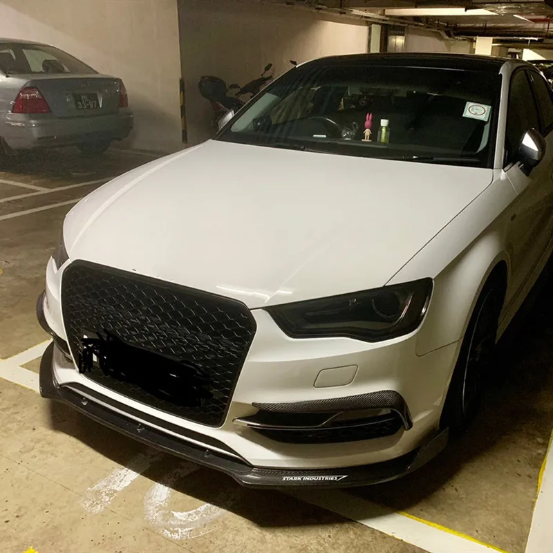Для audi A3 RS3 стиль хромированная рама черный Передний Бампер Гриль решетка 2014 ~