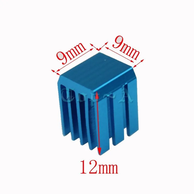 Gdstime 20 шт 9 мм экструдированный алюминиевый радиатор с 3 м лентой 9x9x12 охлаждения