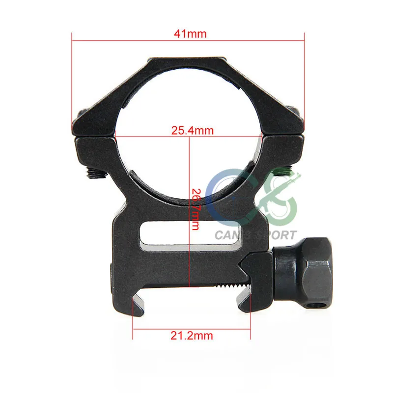 Canis Latrans Scope Mount для 1 дюймовых труб 21 2 мм Rail Picatinny Weaver кольца среднего профиля (набор