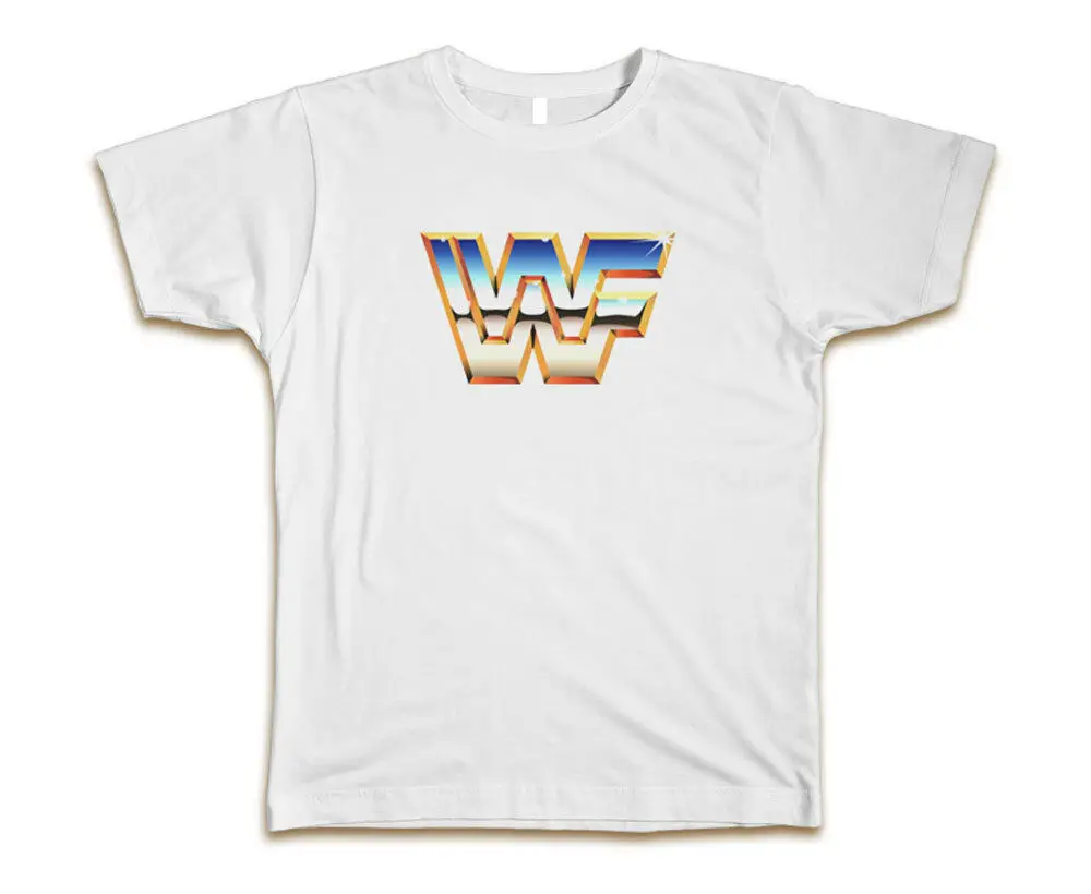 WWF Wrestling пользовательские мужские футболки тройник New новый белый|Мужские