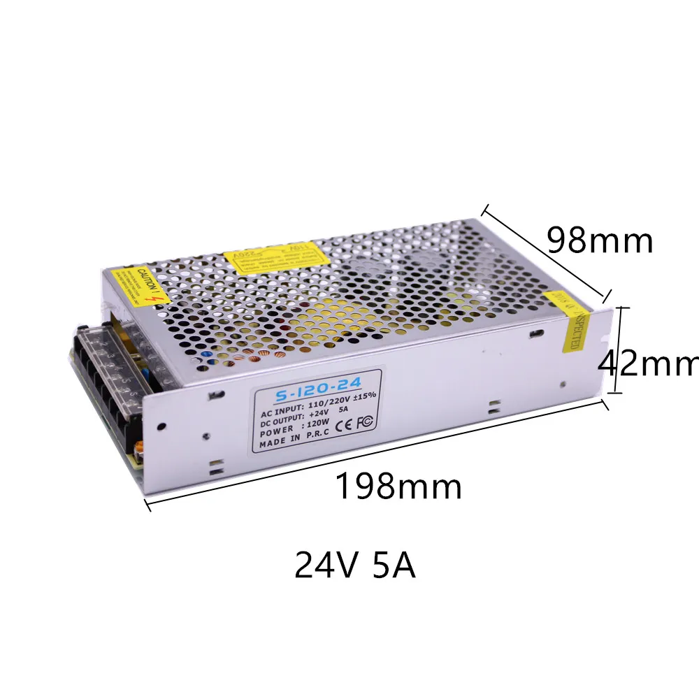 Трансформаторы DC24V 1A 2A 3A 5A 8.5A 10A 15A светодиодный драйвер адаптер 24 Вт/48 Вт 72 Вт 120W 200W 240W 360W импульсный источник Питание