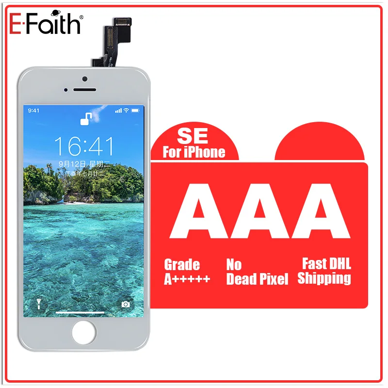 20 шт./лот E-Faith класс AAA для iPhone SE 5SE ЖК-дисплей экран дигитайзер Сенсорная панель