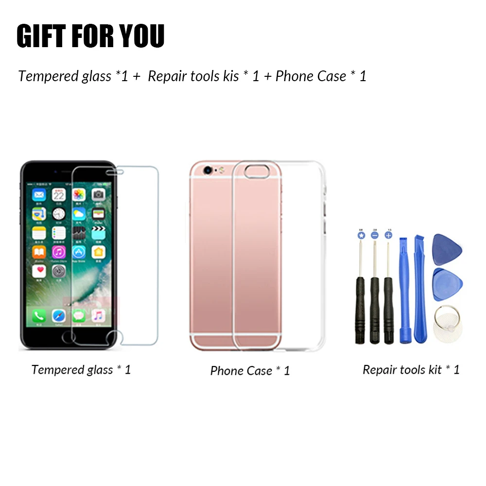 ЖК дисплей AAA для iphone 5s 6 6s 7 8 Plus с сенсорным экраном дигитайзер 3D Force полная сборка