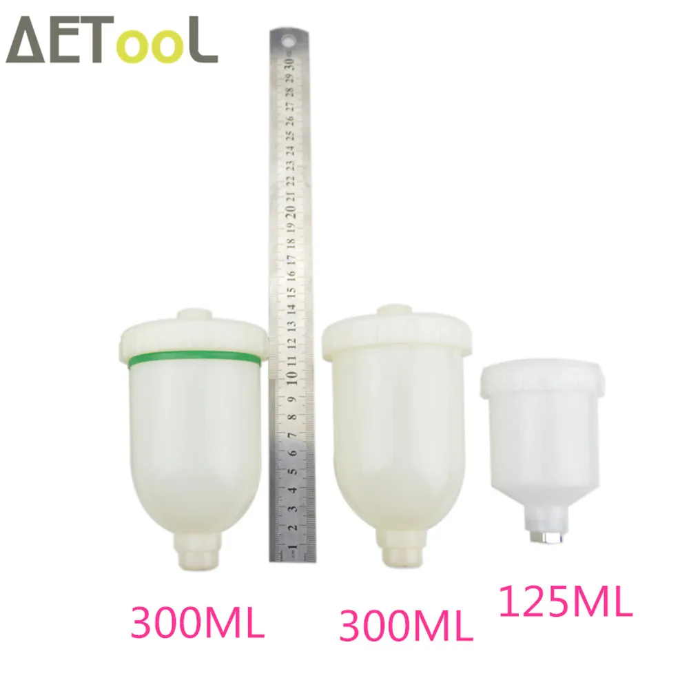 Пластиковый пистолет распылитель AETool 300 мл контейнер для H2000 R100 HVLP Gravity Mini краски