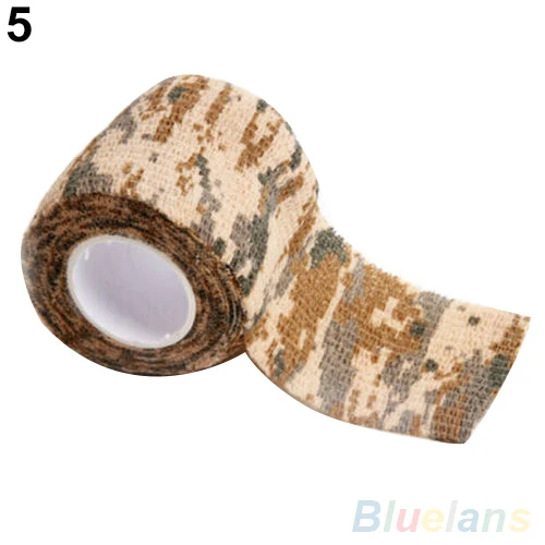 

5CM X 2M Metre Camo Rifle Gun Hunting Camouflage Stealth Tape Outdoor 2MO7 3N2K