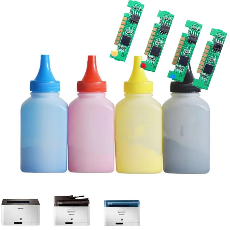 Легко Заправляемый Тонер порошок с чипом CLT 406 совместимый для samsung CLP360 clp362 clp365 SL