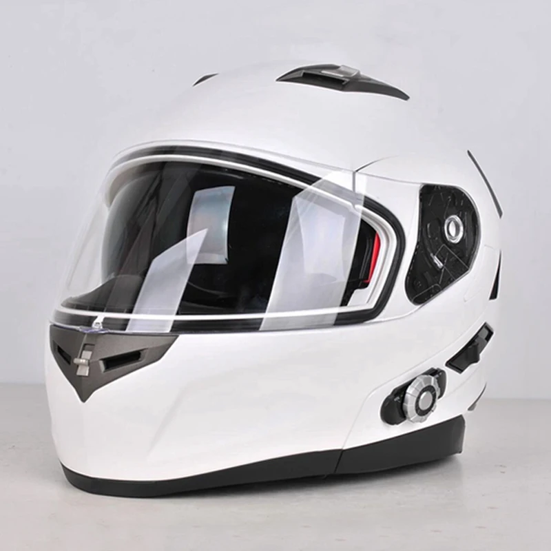 Мотоциклетная гарнитура встроенный bluetooth интерком мотоциклетная BT Capacete с полным