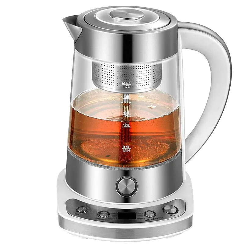 

Electric kettle The glass steam boiled teapot black tea pot steamed kettles
