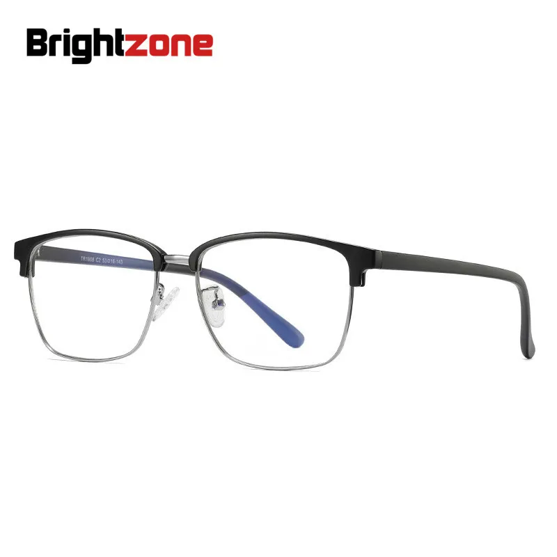Brightzone Новый рамки для мужчин и женщин очки близорукости модные TR90 Анти Blue Ray