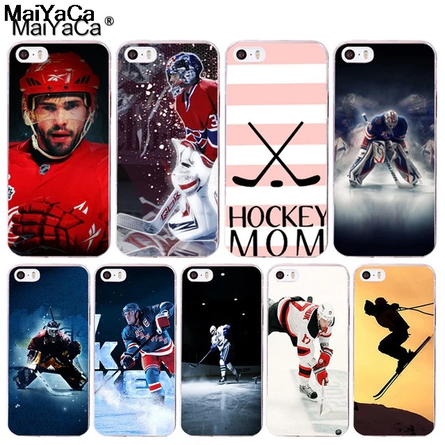 MaiYaCa спортивный Хоккей для iPhone 4S SE 5C 5S 5 6S 7 8 Plus X XR XS MAX Samsung черный мягкий чехол