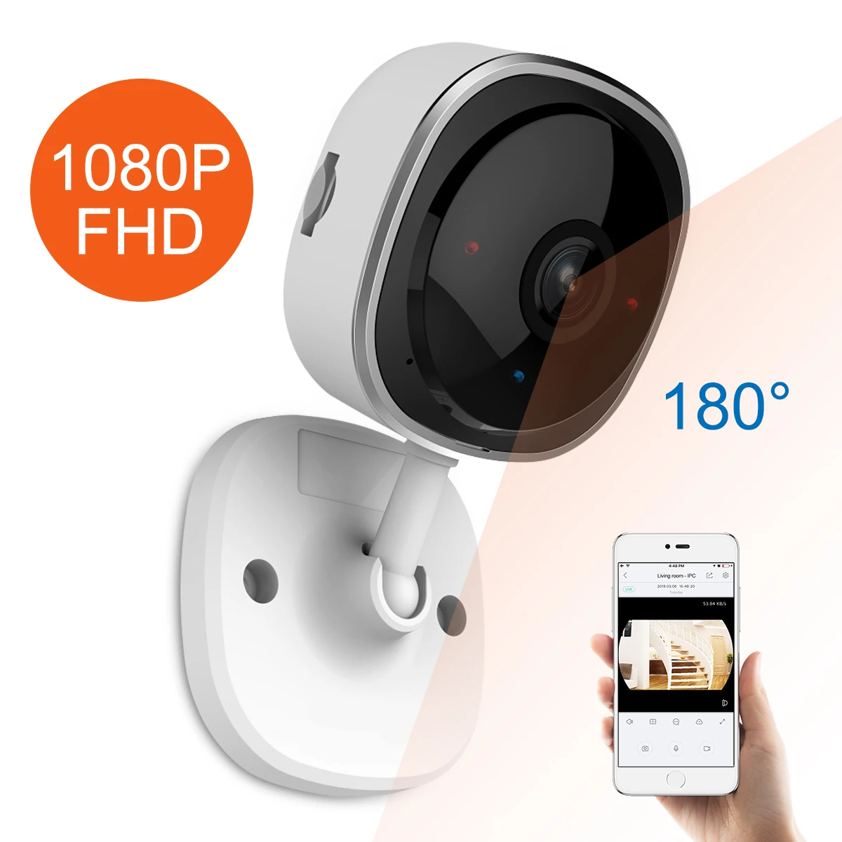 Камера видеонаблюдения SANNCE HD 1080P беспроводная сетевая мини камера Wi Fi с функцией