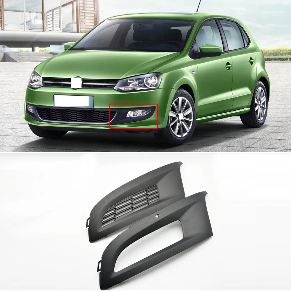 CAPQX для VW Polo 2011 2012 2013 передний бампер противотуманный светильник противотуманная фара крышка капота решетка противотуманный светильник противотуманная фара рамка гриль отделка оболочки