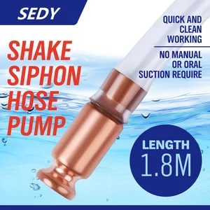 2021- 6 футов самовсасывающий сифон, шланг, насос, Автоматический водяной джигглер, жидкость, передача, самовсасывающий, встряхивающий сифон, шланг, насос длиной 180 см