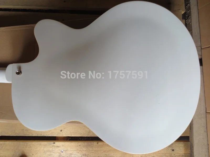 Левая рука Gretsch Электрогитары Одежда высшего качества Сокол 6120 Полу полый белый в