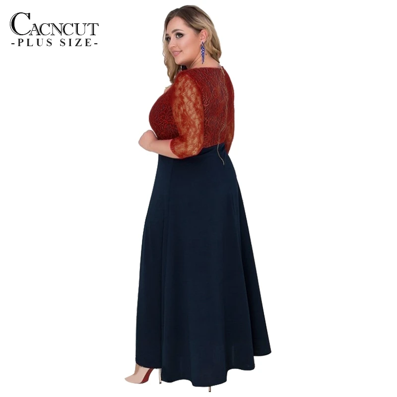Фото CACNCUT 5XL 6XL Plus Size Long Maxi Dress Women Big Elegant Party Spring Large Sizes Sexy Red Casual Lace 2019 Женская одежда CACNCUT 5XL 6XL Plus Size Long Maxi Dress Women Big Elegant Party Spring Large Sizes Sexy Red Casual Lace 2019 Женская одежда