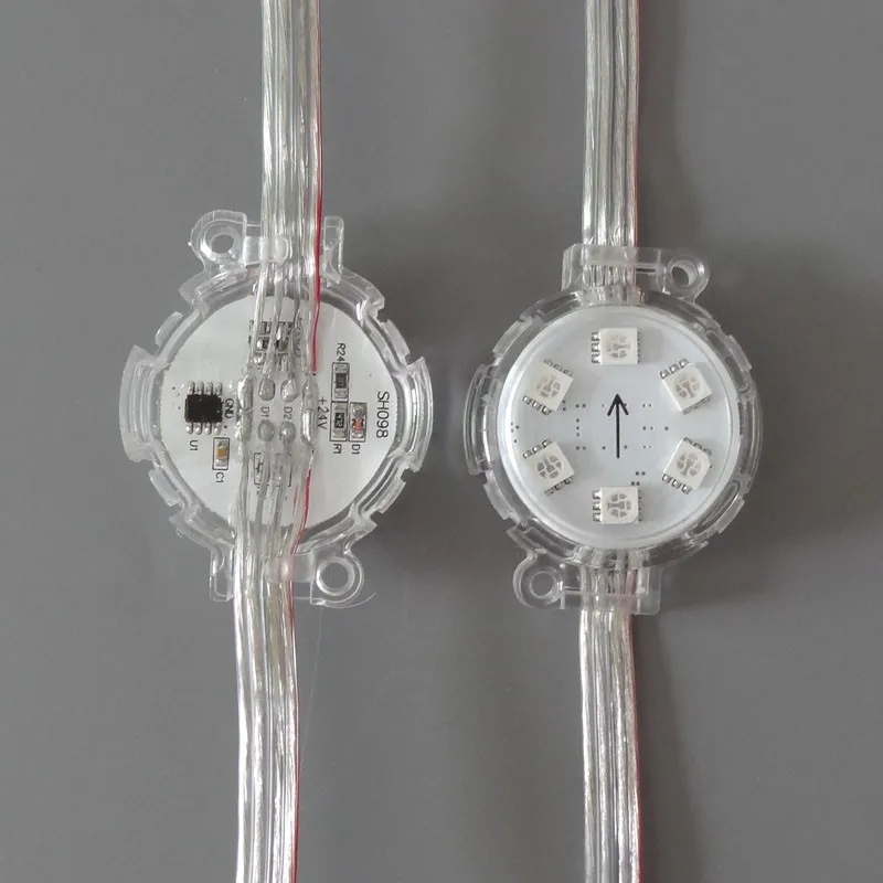 DC24V 5050 SMD RGB 6 светодиодный S диаметр 40 мм SM16703 модуль полноцветный цифровой
