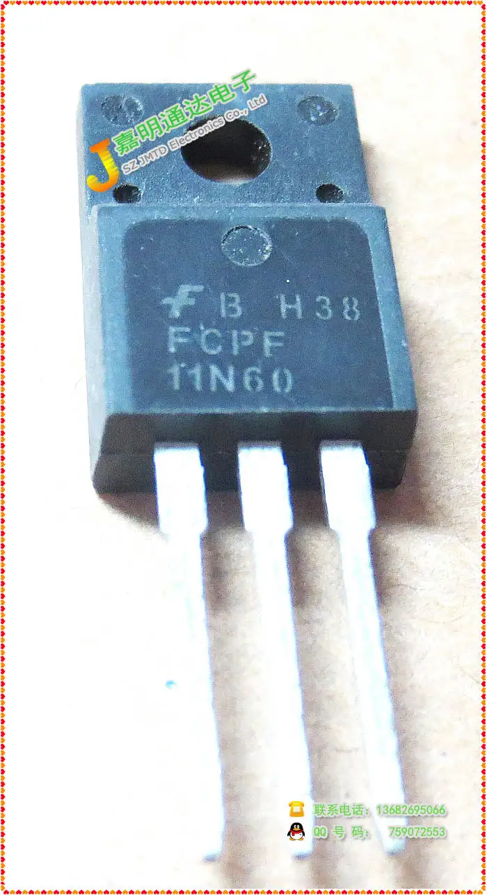 50 шт./лот FCPF11N60 TO220F | Электроника