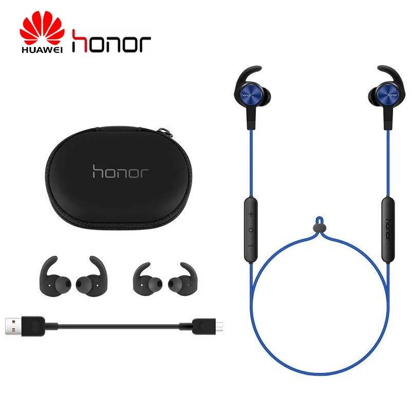 huawei honor am61 earphone xsport wireless headset magnet design with ip55 waterproof bass sound bluetooth 4 1 for huawei p30 free global shipping