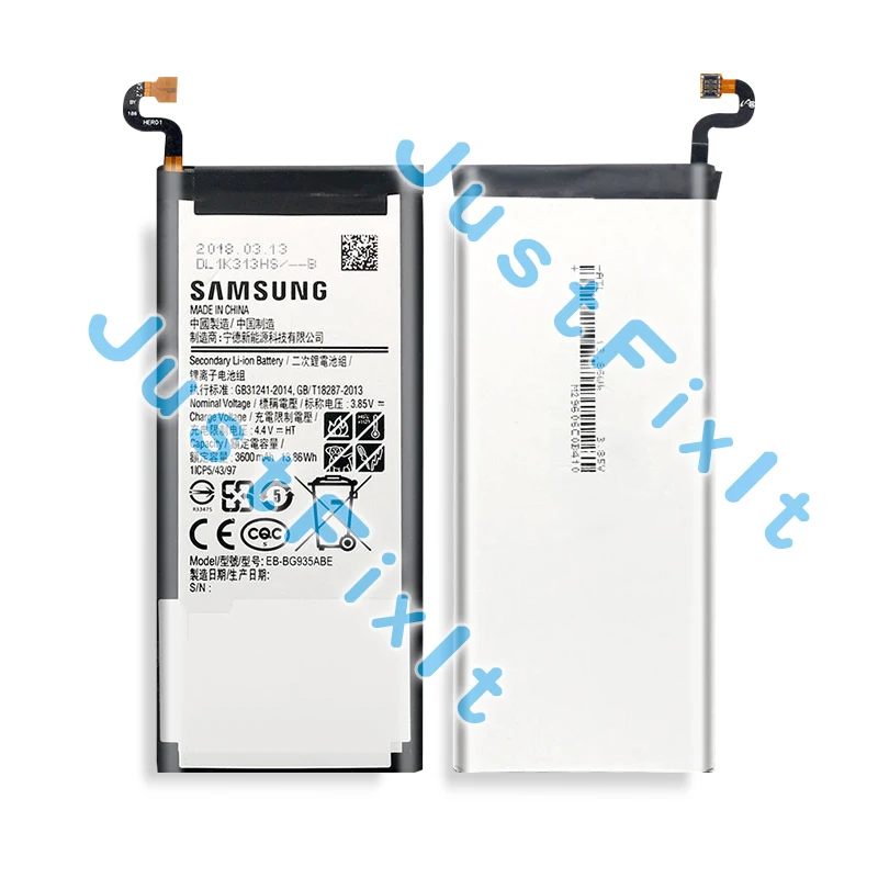 EB BG935ABE оригинальный Батарея для Galaxy S7 край G935 G9350 G935F G935FD G935W8 3600 мА ч|Аккумуляторы