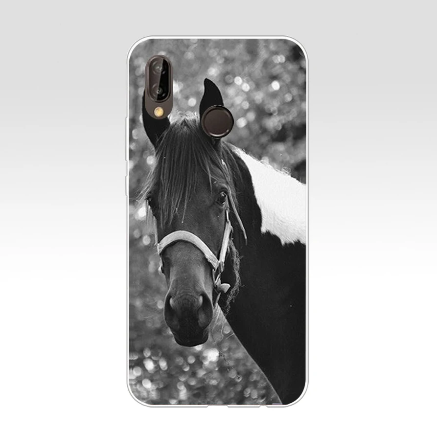Мягкий силиконовый чехол из ТПУ для huawei Nova 3 3i p smart 62AQ Horse Portrait head | Мобильные